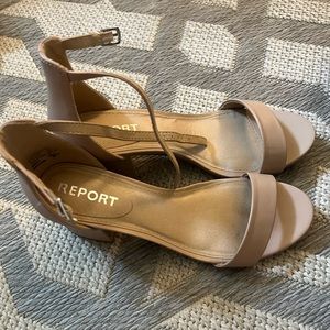 Report Payson Nude Sandal Heels, Never Worn